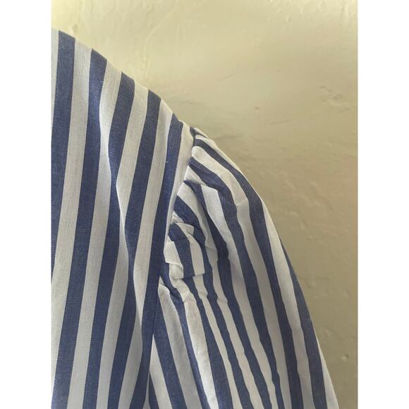 Tuckernuck Cotton Poplin Kenzo Dress Tiered Preppy Coastal Nautical Spring Plus - Picture 5 of 10